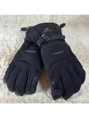 HEAD Ski Gloves Mens Medium Black Outlast Insulated Winter